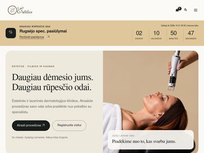 Estetus klinika Vilniuje ir Kaune | Lazerinė ir estetinė