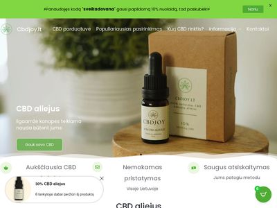 Aukščiausios kokybės CBD aliejus, kanapių aliejus- Cbdjoy.lt
