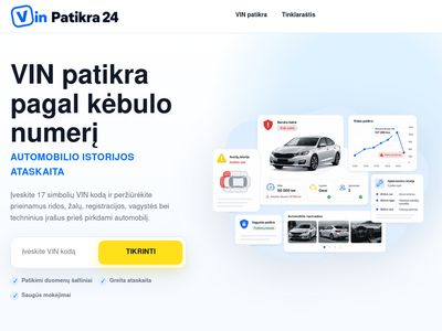 Vin Patikra jūsų automobiliui  vinpatikra24.lt