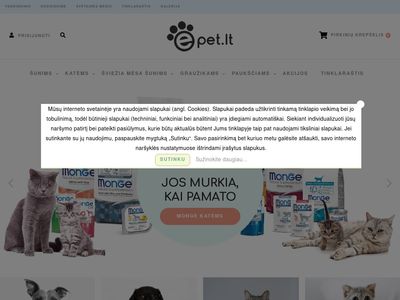 Gyvūnų prekės internetu , Greitas pristatymas !  epet.lt