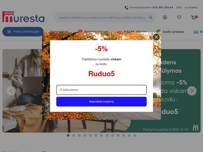 Kokybiška vonios kambario įranga internetu | Muresta.lt