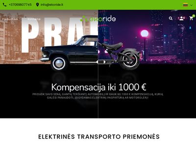 Elektrinės transporto priemonės | ekoride.lt  ekoride.lt