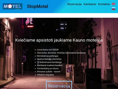stopmotel.lt – Užregistruotas domenas – Interneto vizija