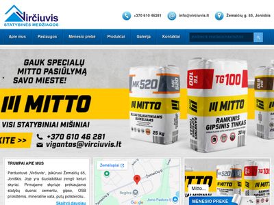 Virčiuvis.lt – Apdailos prekės | Birios medžiagos | Sodo, daržo