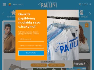 Paulini – drabužių valymas, cheminis valymas, taisymas