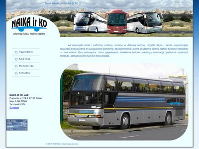 NAIKA IR KO – autobusų nuoma, keleivių vežimas
