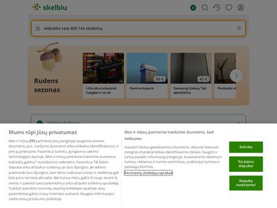 Skelbimai: lankomiausias Lietuvoje pardavimo, nuomos ir kitų skelbim