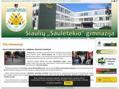 Šiaulių &bdquo;Saulėtekio&ldquo; gimnazija  www.sauletekis.lt