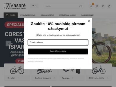 Dviračių Parduotuvė – Dviračiai Internetu – Velostreet.com