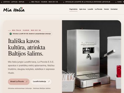 Mia Italia – Kol kas tik dar vienas WordPress tinklalapis