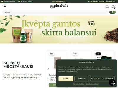 Sveiki, natūralūs ir ekologiški produktai gerai savijautai