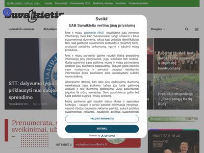 Naujausio laikraščio anonsas – Suvalkietis  www.suvalkietis.lt