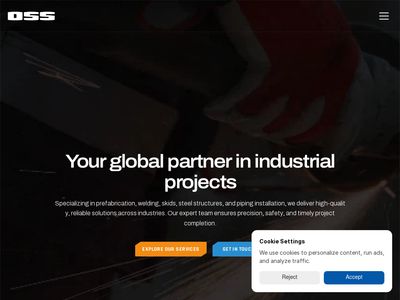 Installation and welding of piping, steel structures and tanks | OSS