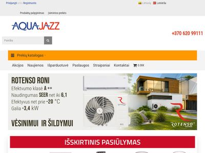 Šildymo įranga ir santechnika | AQUA JAZZ  www.e-aquajazz.lt