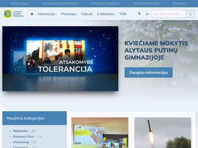 Sveiki! &vert; Alytaus Putinų gimnazija  www.putinugimnazija.lt