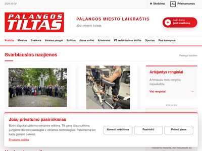 Palangos miesto laikraštis | Palangos Tiltas  www.palangostiltas.lt