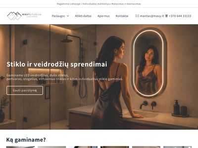 Mavy studija – Veidrodžiai su ap&scaron;vietimu
