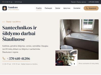 Vandens Smulkmenos | Šildymas | Santechnika | Vandentiekis | Vandens