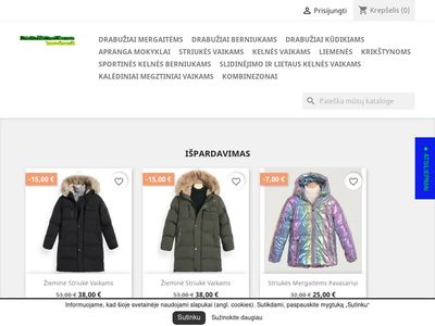 DRABUŽIAI VAIKAMS ir KŪDIKIAMS  irmaziems.lt