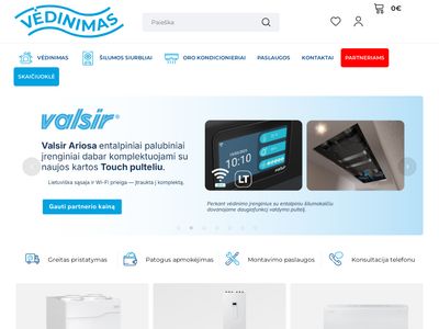 Vėdinimo, vėsinimo, oro kondicionavimo įranga | www.komfortas.lt |