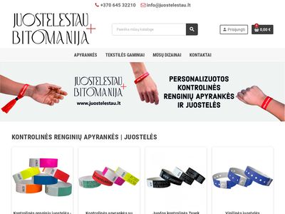 KONTROLINĖS RENGINIŲ APYRANKĖS / JUOSTELĖS – Juostelės Tau