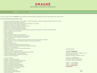 Draudė UADBB – visos draudimo paslaugos  draude.lt