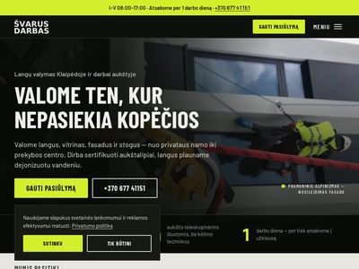Langų valymas Klaipėdoje | Švarus darbas  svarusdarbas.lt