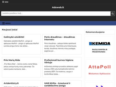 Nuorodų ir svetainių katalogas Adsweb.lt  www.adsweb.lt