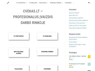 Profesionalus CV rašymas | Nemokami CV šablonai | CVEKAS.LT