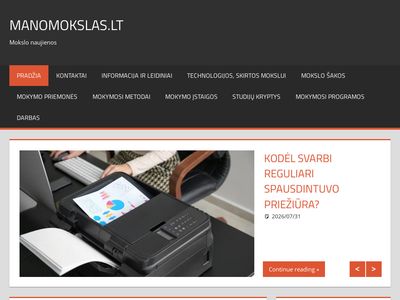 Mano mokslas – Manomokslas.lt  www.manomokslas.lt