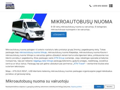 Mikroautobusų nuoma – kaina nuo 15€ – atnbusrent.lt