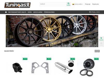 Tuningas.lt – elektroninė autosporto ir tuningo prekių parduotuv