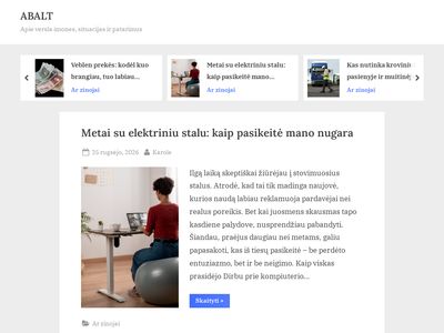 Pradžia – Abalt informacinė sistema  abalt.lt
