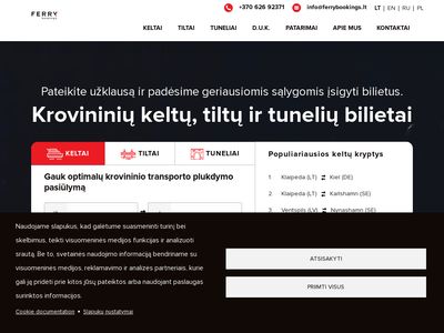 Krovininiai keltai vilkikams ir sunkvežimiams, bilietai |