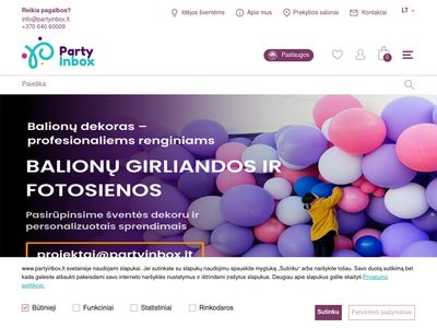 Teminė šventinė atributika ir dekoracijos | PartyInbox.lt