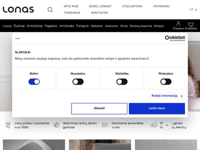 Čiužiniai, antčiužiniai, lovos – LONAS  www.lonas.lt