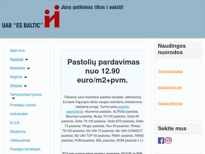 Pastoliai | Pastollių nuoma  www.pastoliai.eu