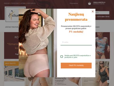 SILUETA – apatinis trikotažas, kompresinės kojinės