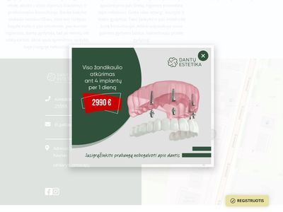 Burnos higienistų, odontologų, implantologų ir dantų technikų