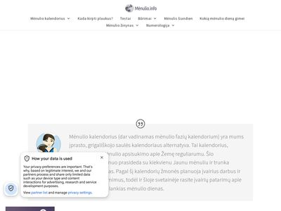 Mėnulio Kalendorius  menulio.info