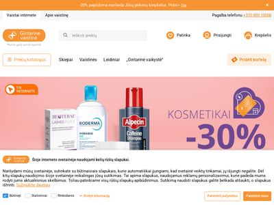 Vaistai internetu | Gintarinė  www.gintarine.lt