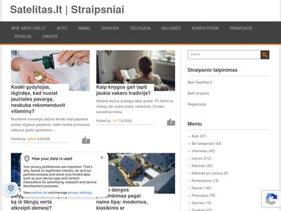Satelitas straipsniai internete | Seo straipsniai  satelitas.lt