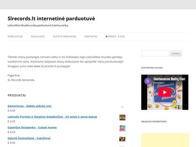 Lietuviškos Muzikos įrašų parduotuvė iš pirmų rank