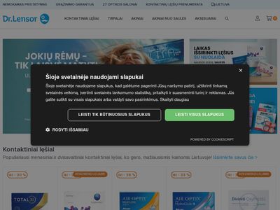 Kontaktiniai lęšiai internetu labai