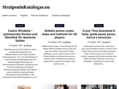 StraipsniuKatalogas.eu  straipsniukatalogas.eu