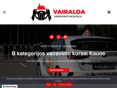 Vairavimo mokykla Kaune R. Vasiliausko IĮ ,,Vairalda&quot