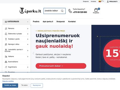 iperku.LT – Geros prekės už prieinamą kainą. Elektroninė