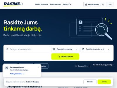 Darbuotojų paieška ir darbo skelbimai Lietuvoje | Rasime.lt