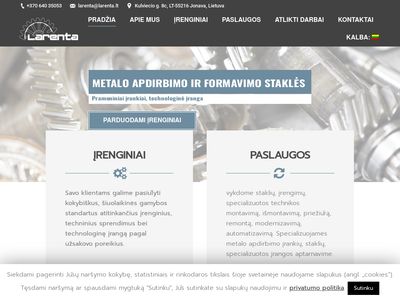 UAB Larenta –  įmonė, dirbanti pramoninių įrankių, įrangos bei