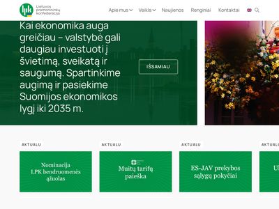 Pirmas | Lietuvos Pramonininkų Konfederacija  www.lpk.lt